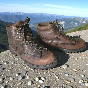 🌺Vintage Brown Leather WATERPROOF Hiking Boots